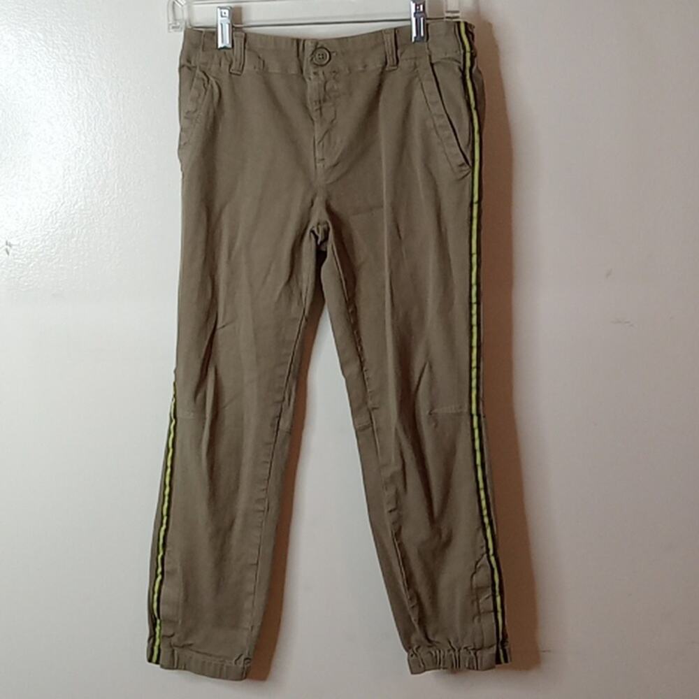 Ecru women's size Small tan with side stripes joggers.